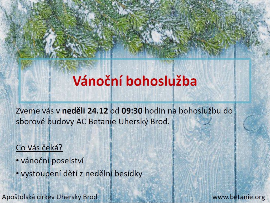 Vánoční bohoslužba